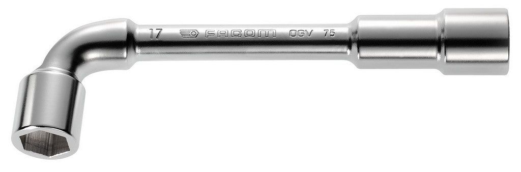 Llave para tubos abierta Facom ogv, forjada 6x6 filo 9 mm - 75,9