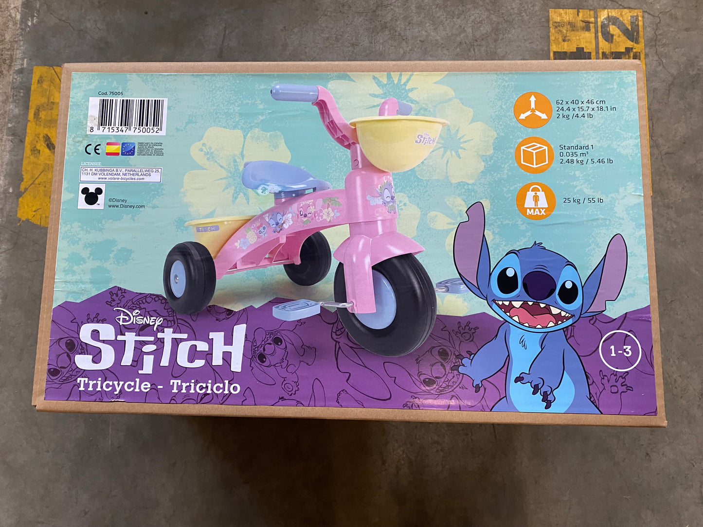 Stitch Tricycle Disney - Girls - Pink