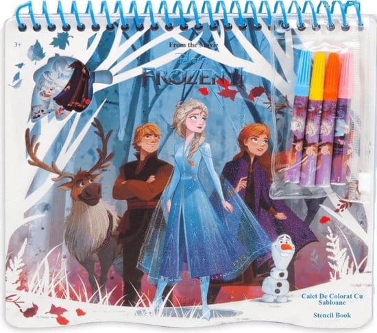 Libro da colorare Disney Frozen2 con modello e adesivi 5 a meno