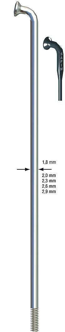 Guía de radios Sapim guía de radios inox 2x254mm b