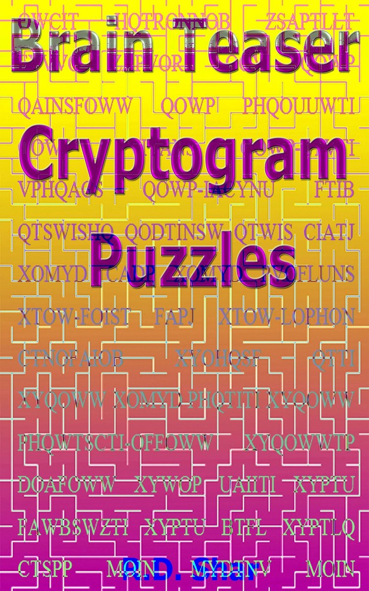Puzzle crittografici rompicapo senza marchio senza marchio