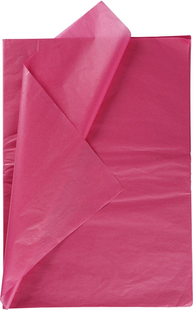 Carta velina Creative Company, foglio 50x70 cm, 17 gr, rosa, 25 fogli 1 scatola