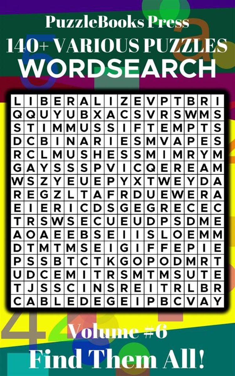 Puzzlebooks prensa sopa de letras - volumen 6