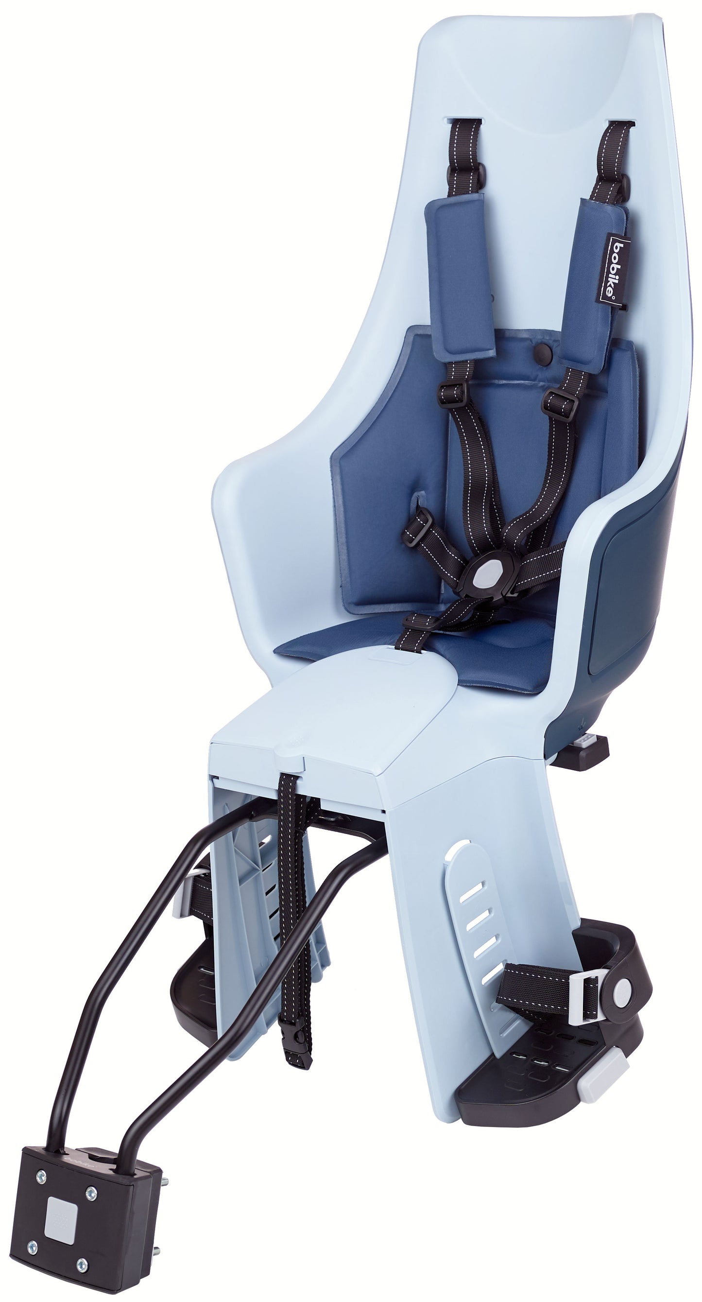 Asiento infantil de Bobike detrás de Maxi Exclusive Plus Denim Deluxe Frame Confirmación (FF)