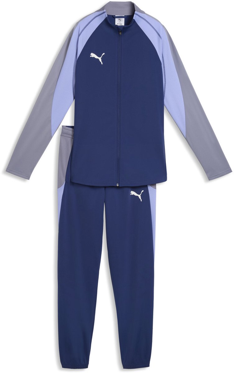 Puma individualblaze tracksuit dames trainingspak - blue jewel- white-intense lavender