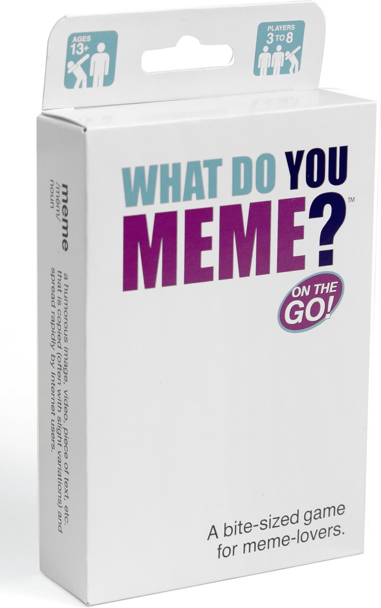 Cosa meme? - gioco di società per adulti - edizione tascabile da viaggio - inglese