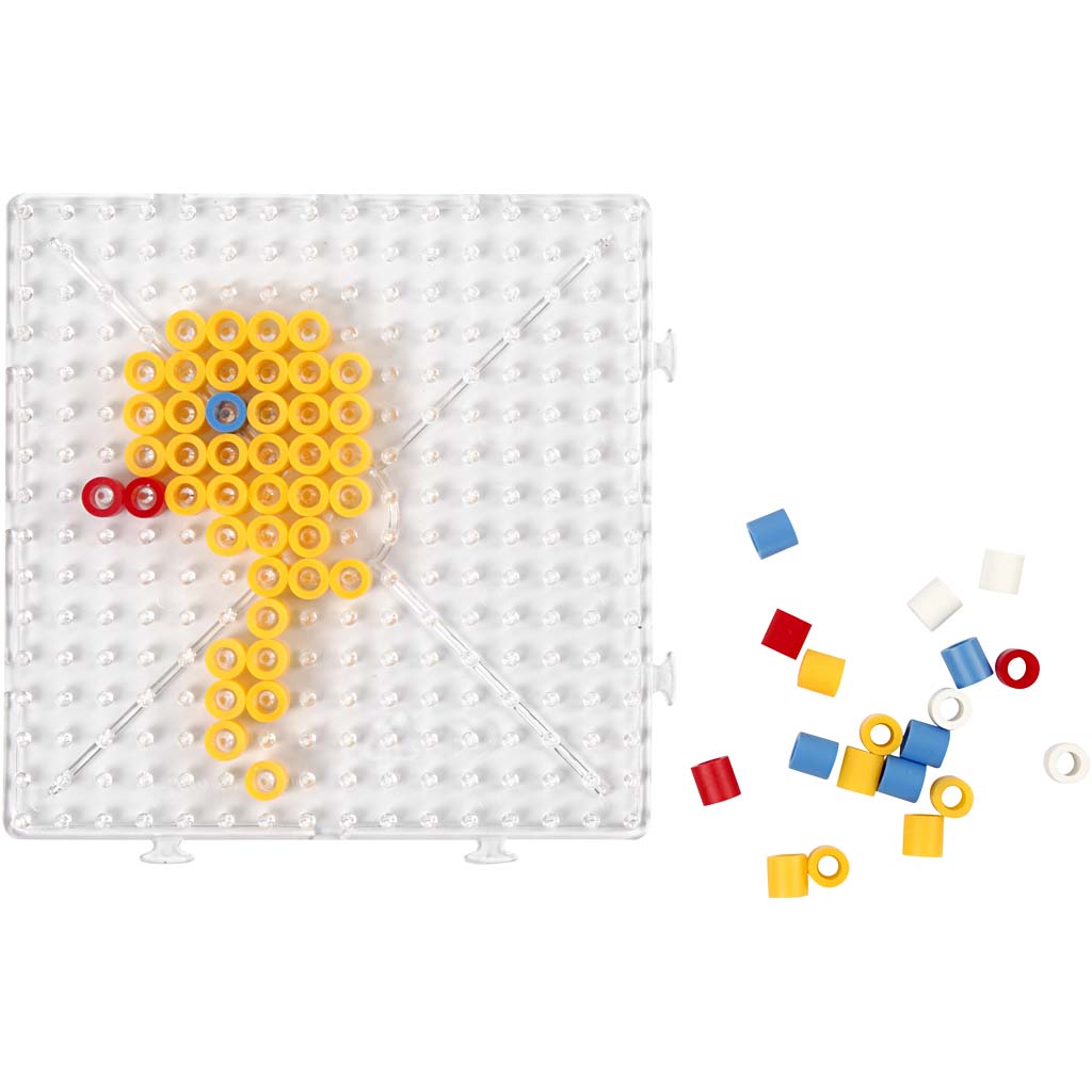 Creativ company base plate, large square, size 15x15 cm, jumbo, clear, 1 piece