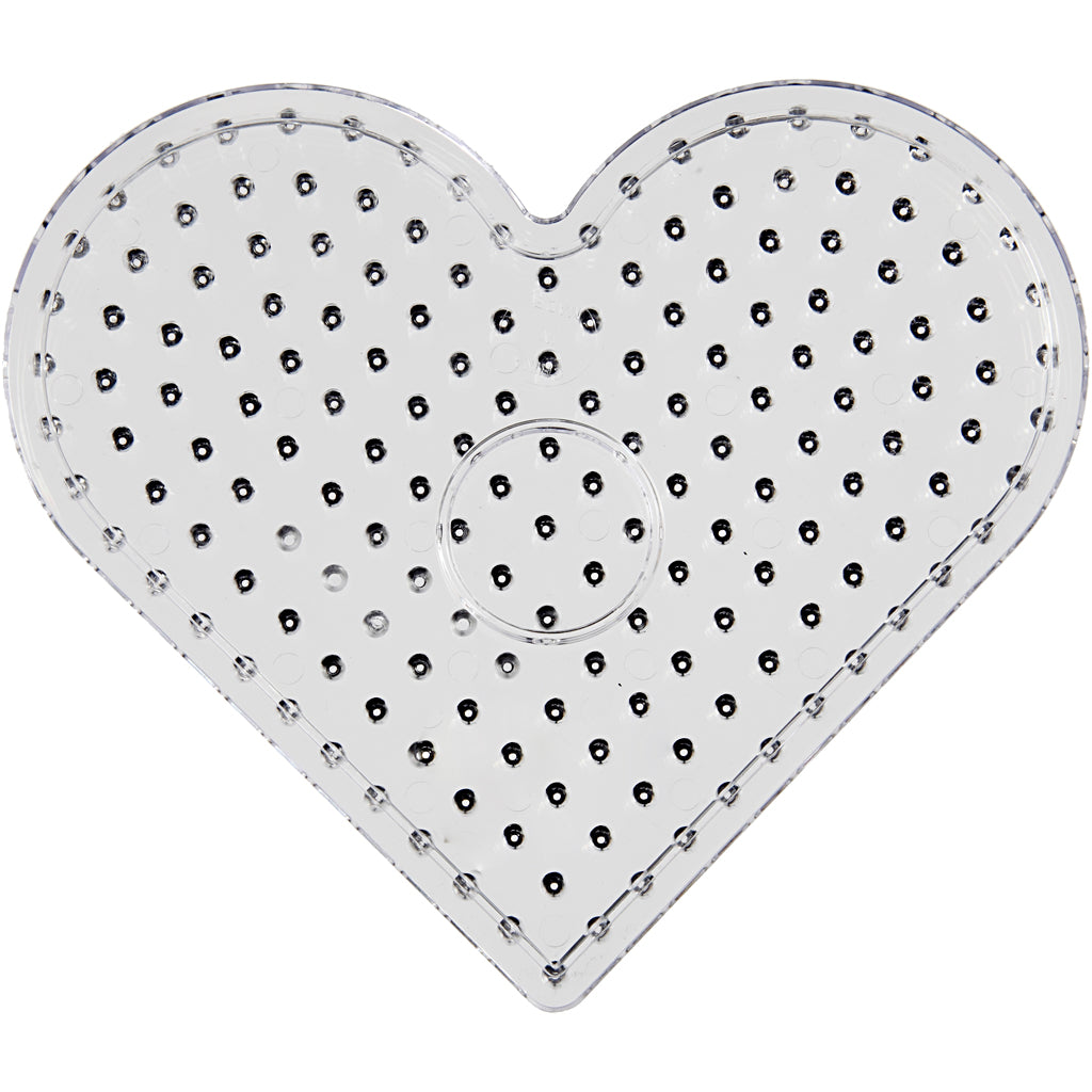 Placa base Creativ company, corazón, jumbo, transparente, 5 piezas 1 caja