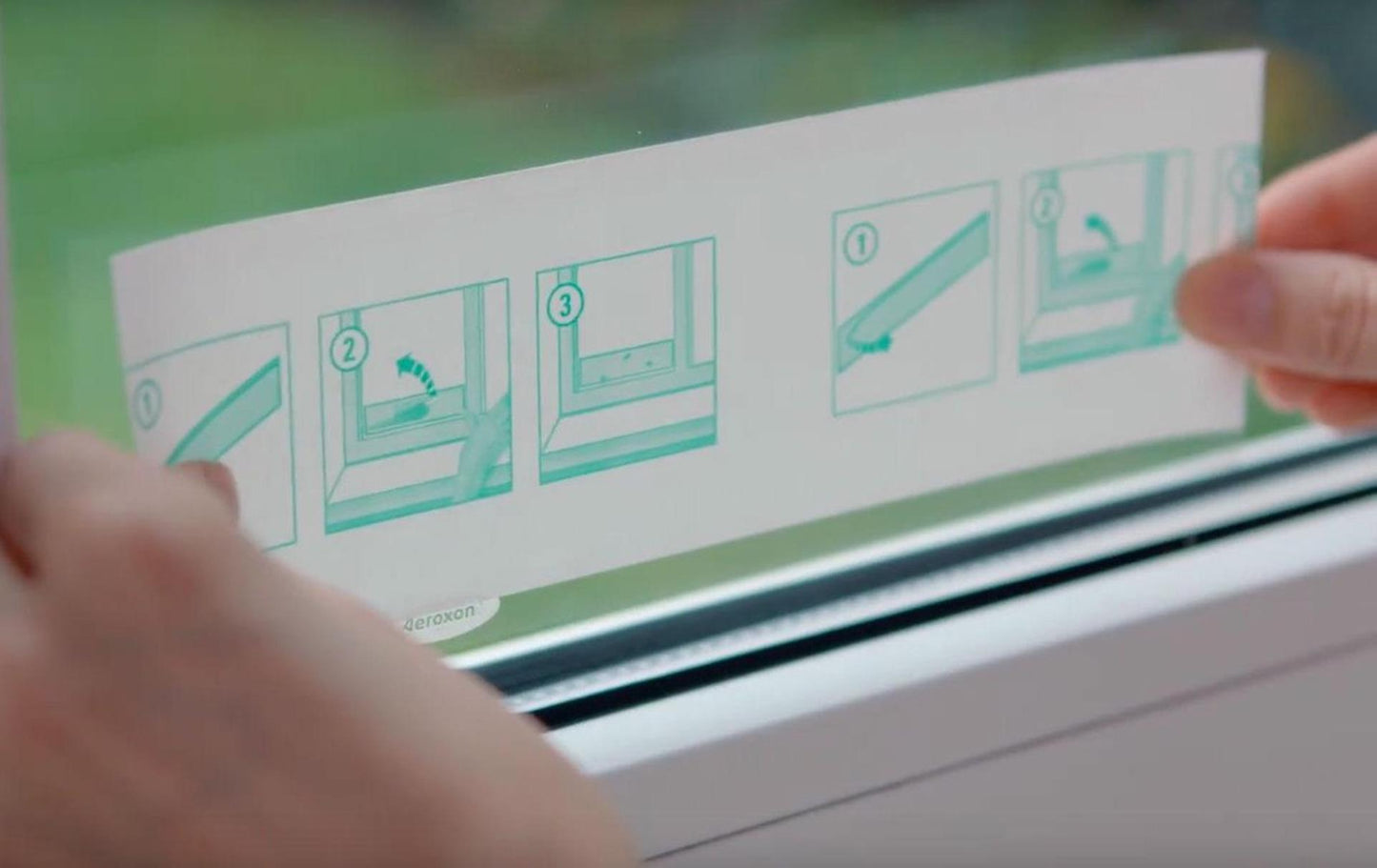 Adhesivo para ventana Bsi aeroxon atrapamoscas 4 piezas