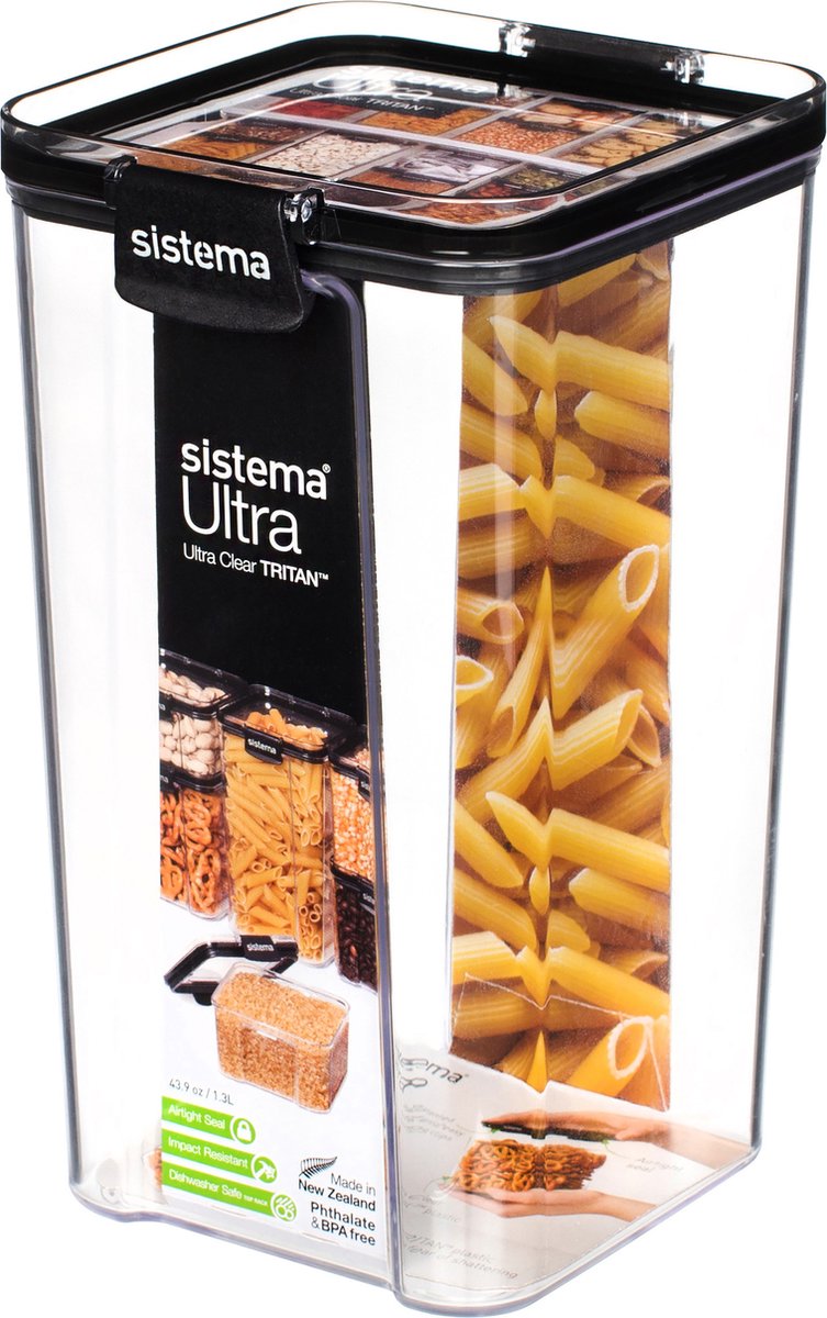 Scatola portaoggetti Sistema ultra quadrata - 1,3 l