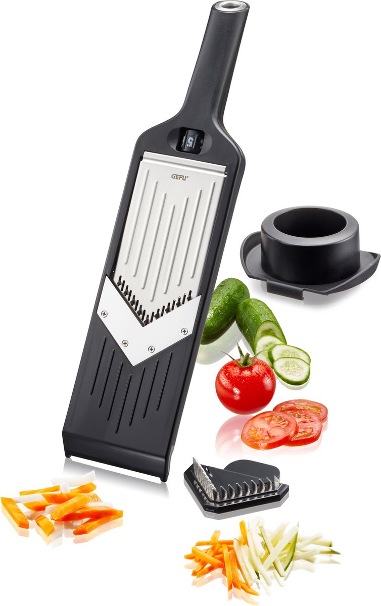 Gefu violi 2.0 mandolin - adjustable vegetable cutter - julienne and slices