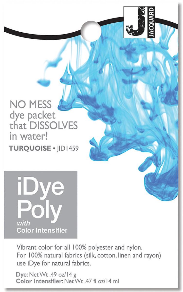Jacquard idye poly 14 gr turchese
