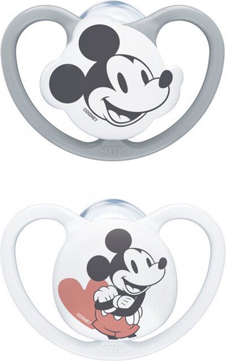 Nuk set de 2 chupetes mickey espacial - 6-18 meses