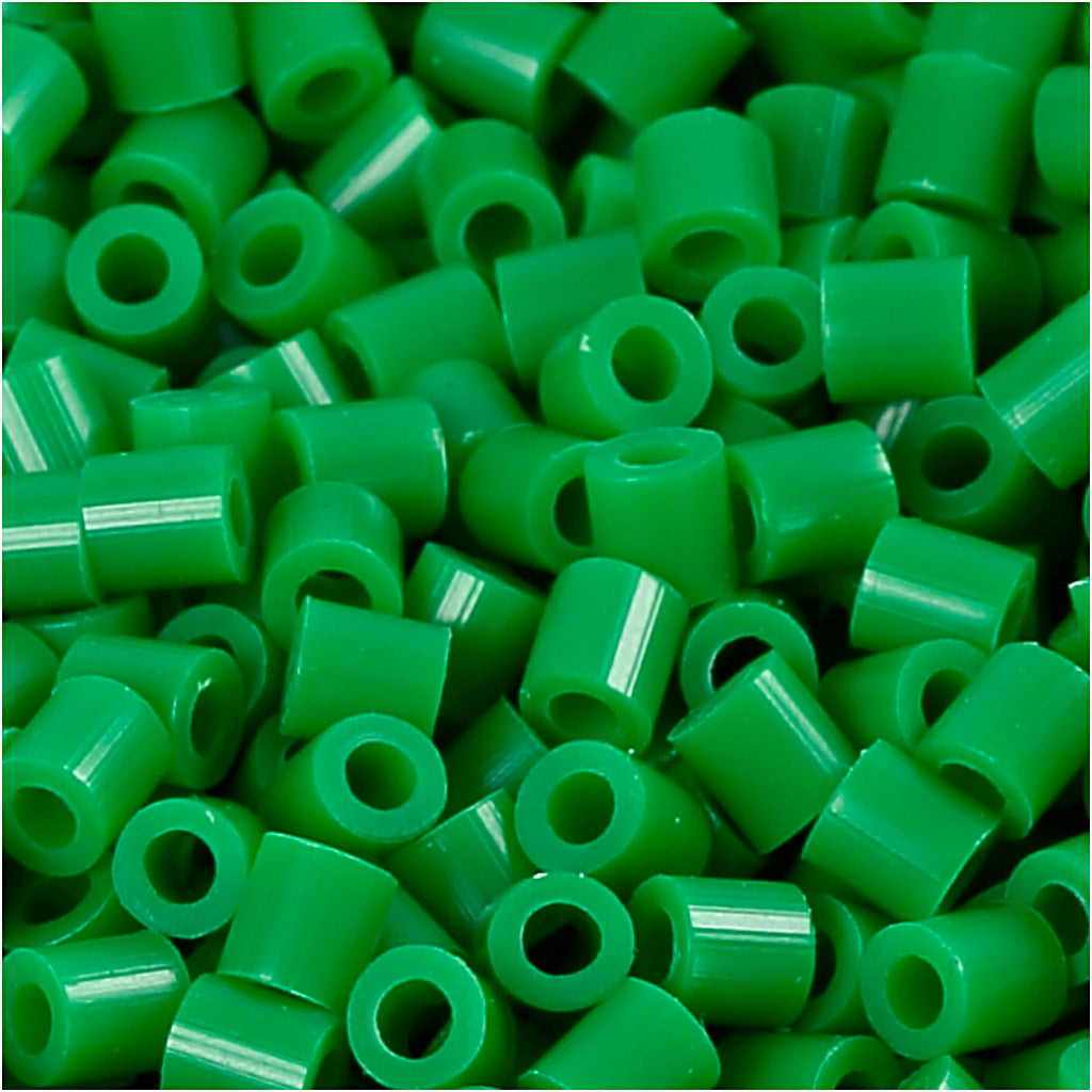 Perline fotografiche Nabbi, misura 5x5 mm, misura buco 2,5 mm, media, verde (16), 1100 pezzi 1 scatola