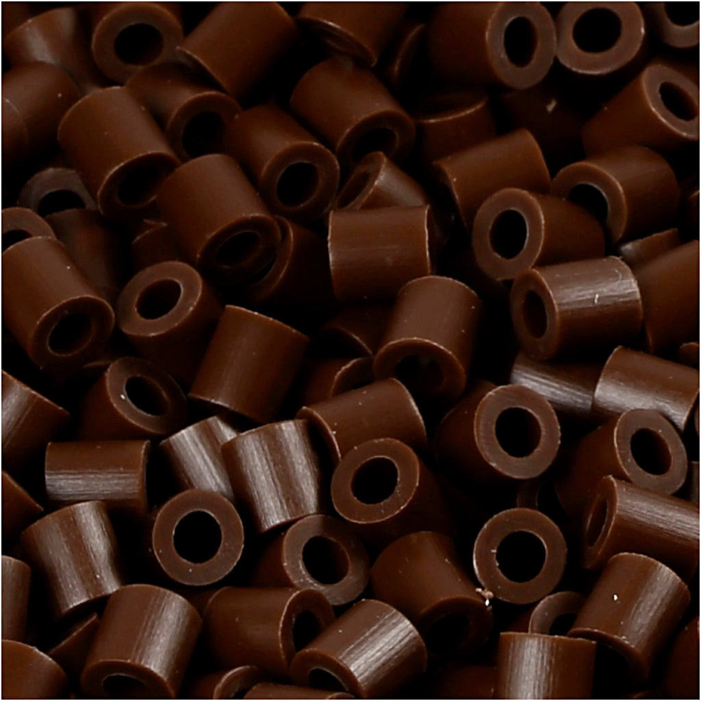 Perline fotografiche Nabbi, misura 5x5 mm, misura buco 2,5 mm, media, marrone scuro (2), 6000 pezzi 1 scatola