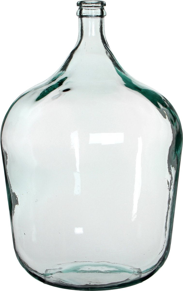 Adornos de mica jarrón botella diego - 40 x 56 cm - transparente - vidrio reciclado - cuello de botella