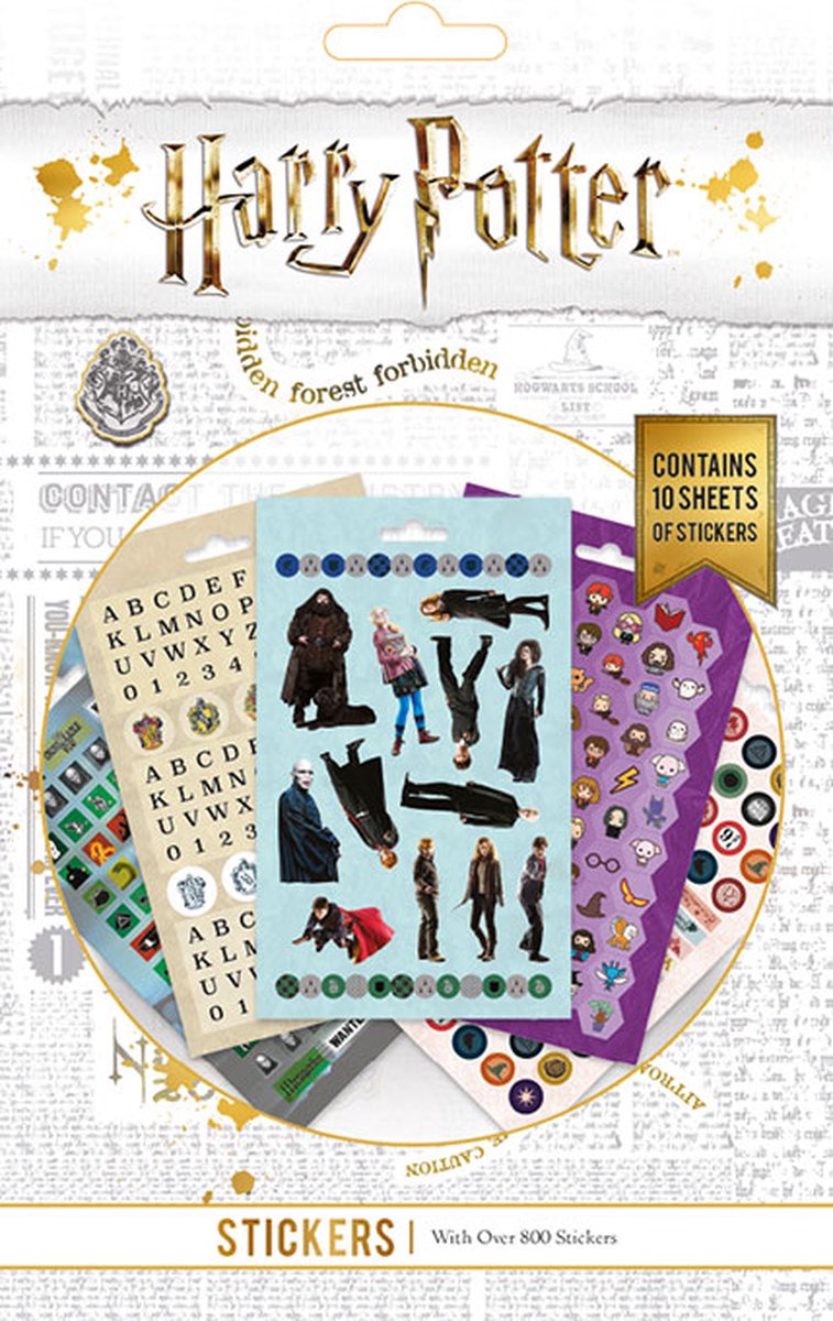 Pirámide internacional de harry potter - set de 800 pegatinas