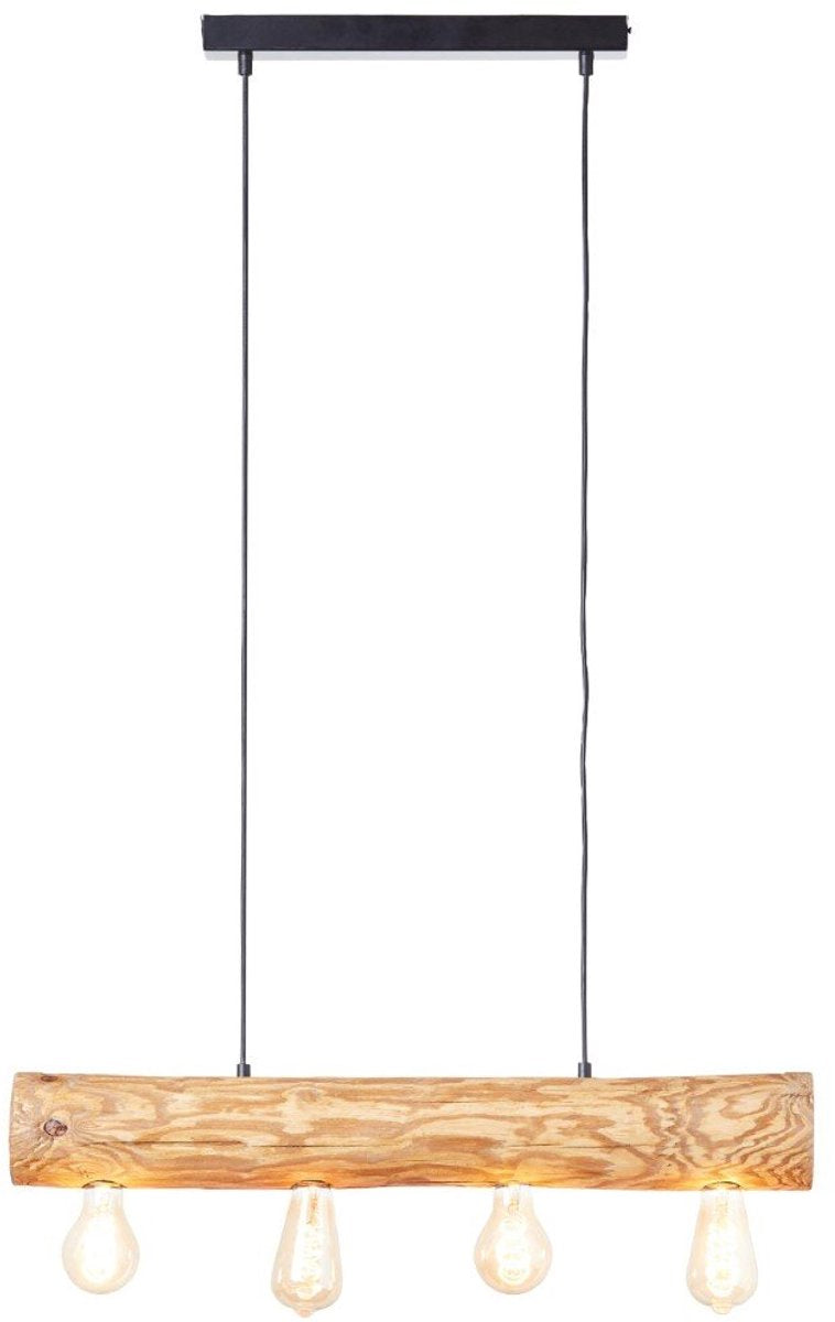 Brilliant trabo - lampada a sospensione - larghezza 70 cm - e27 max 4x25w - legno