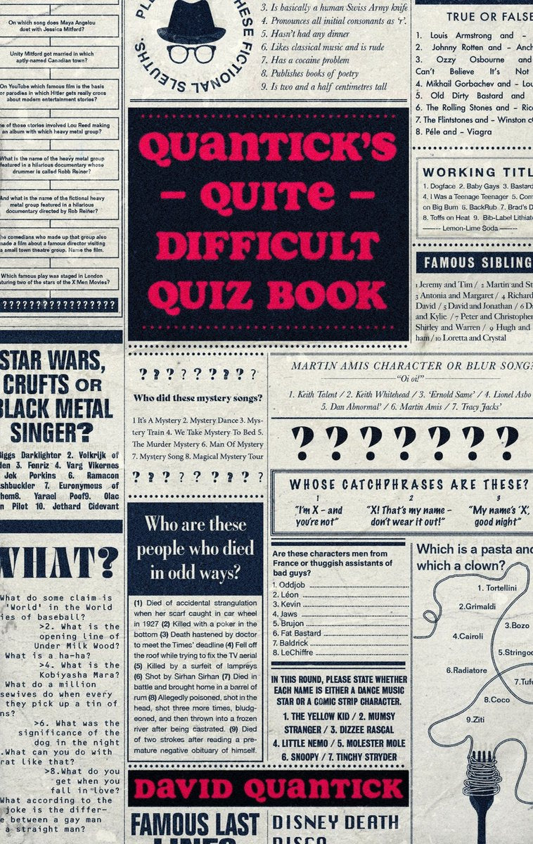 El libro de preguntas bastante difícil de Quantick