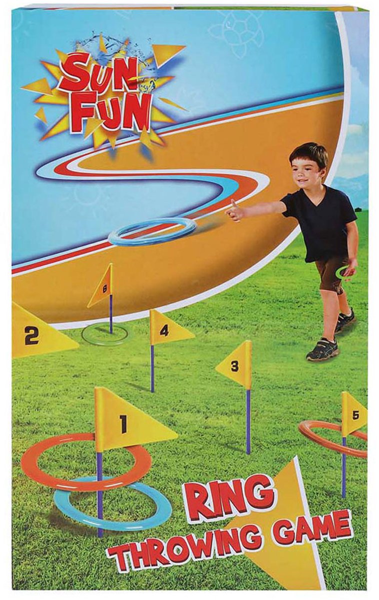 Sun Fun Vangspel Game con 6 anelli e 6 bandiere
