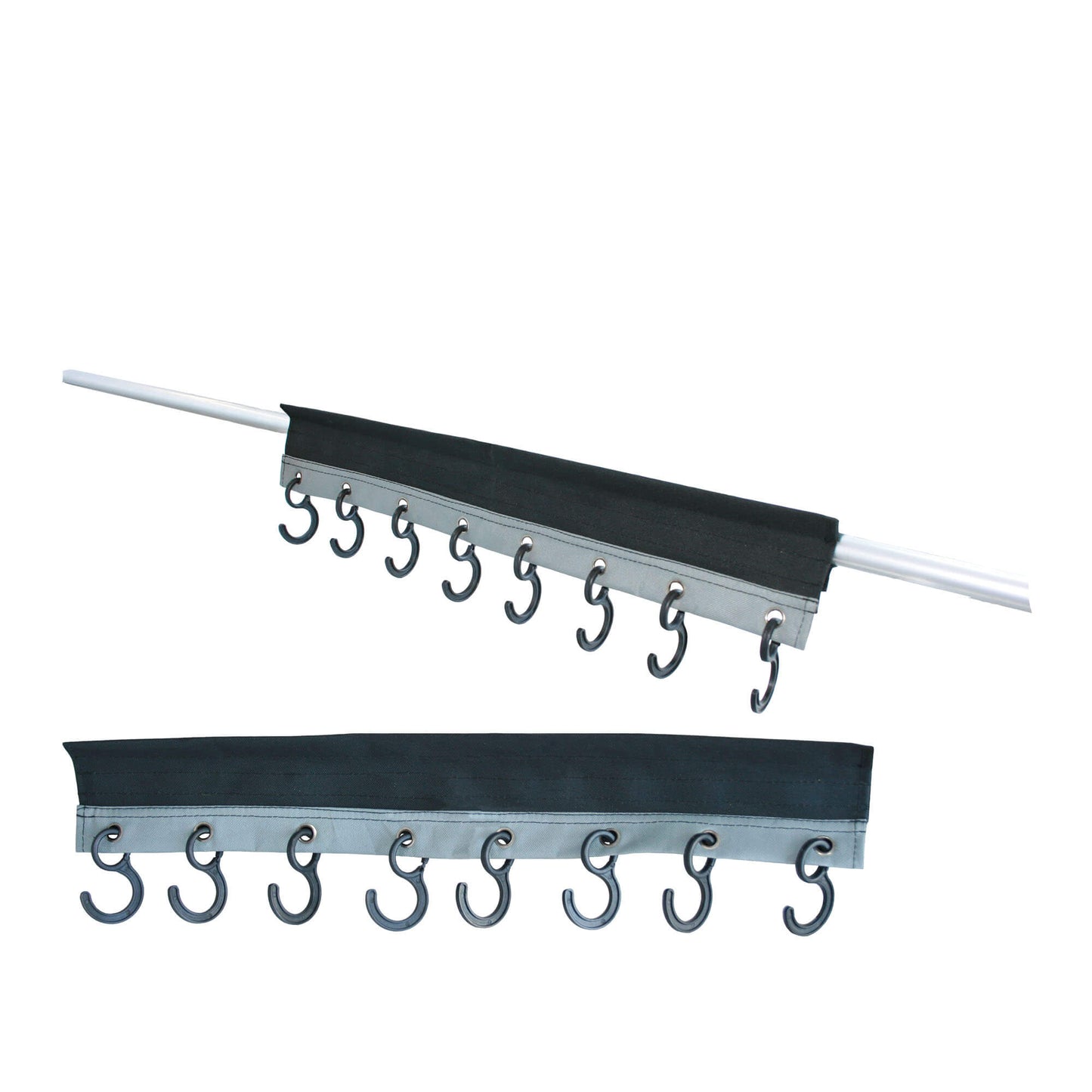 Appendiabiti organizer per tenda a 8 ganci con 8 ganci in plastica