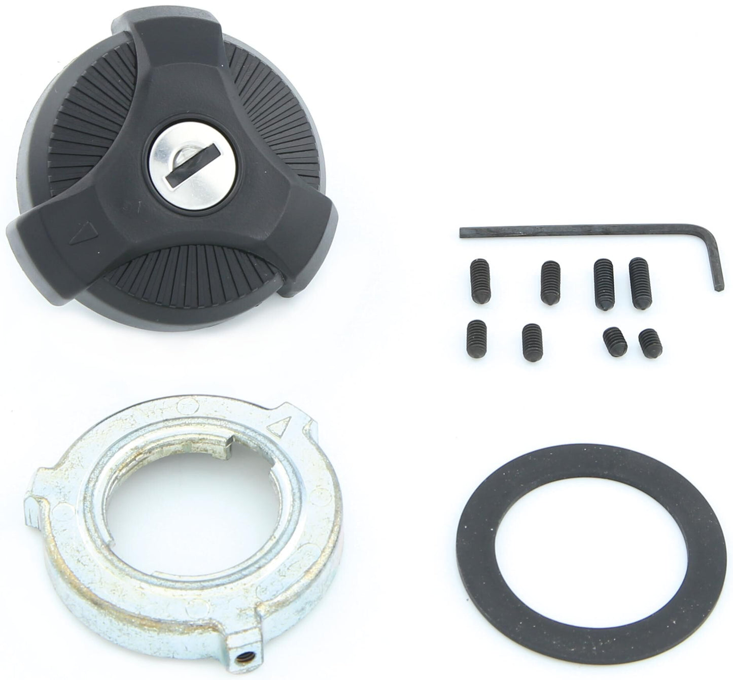 Tappo carburante Vaico per serbatoio benzina, coperchio serbatoio con serratura vparts nero, m434