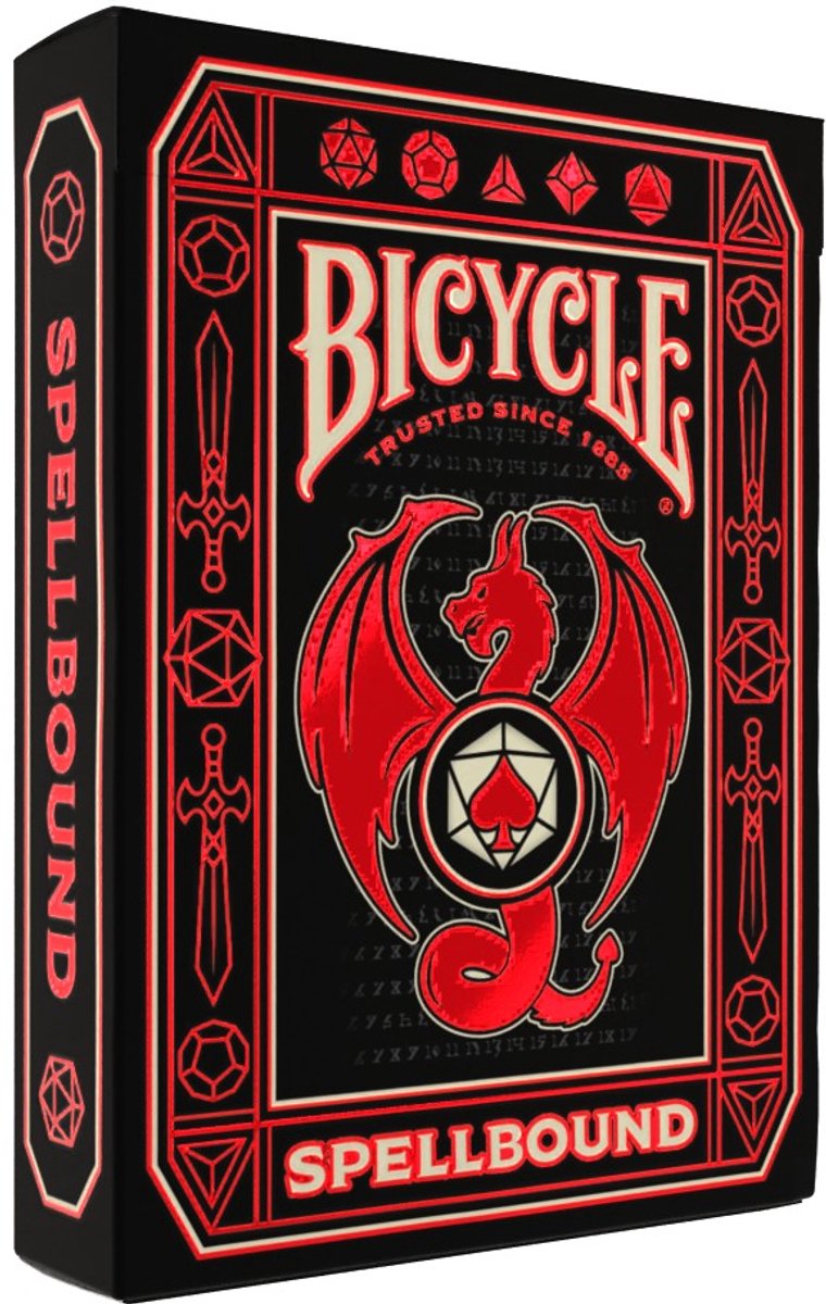 Bicycle spellbound - premium speelkaarten - gebaseerd op rollenspellen - trpg - creatives - collectible