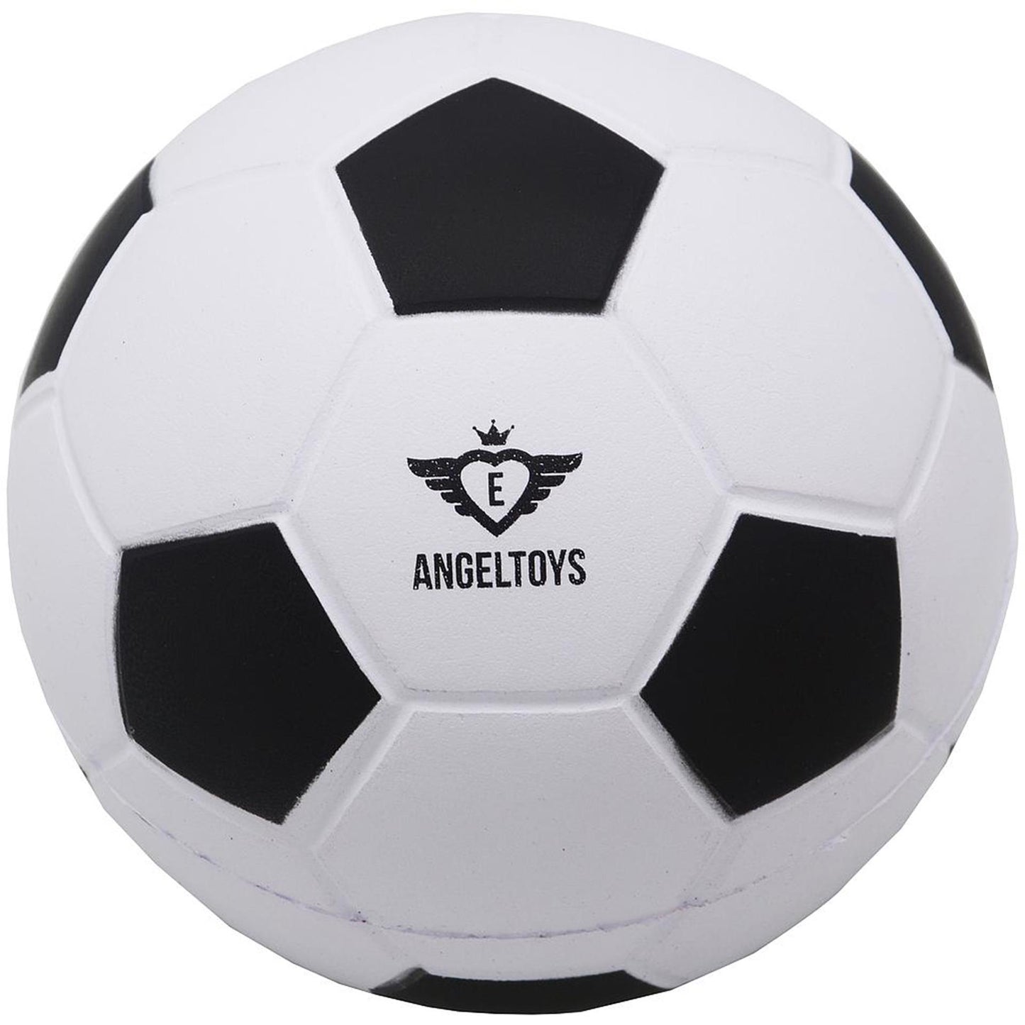 Pallone da calcio Engelhart in morbida schiuma ø12,5 cm bianco e nero