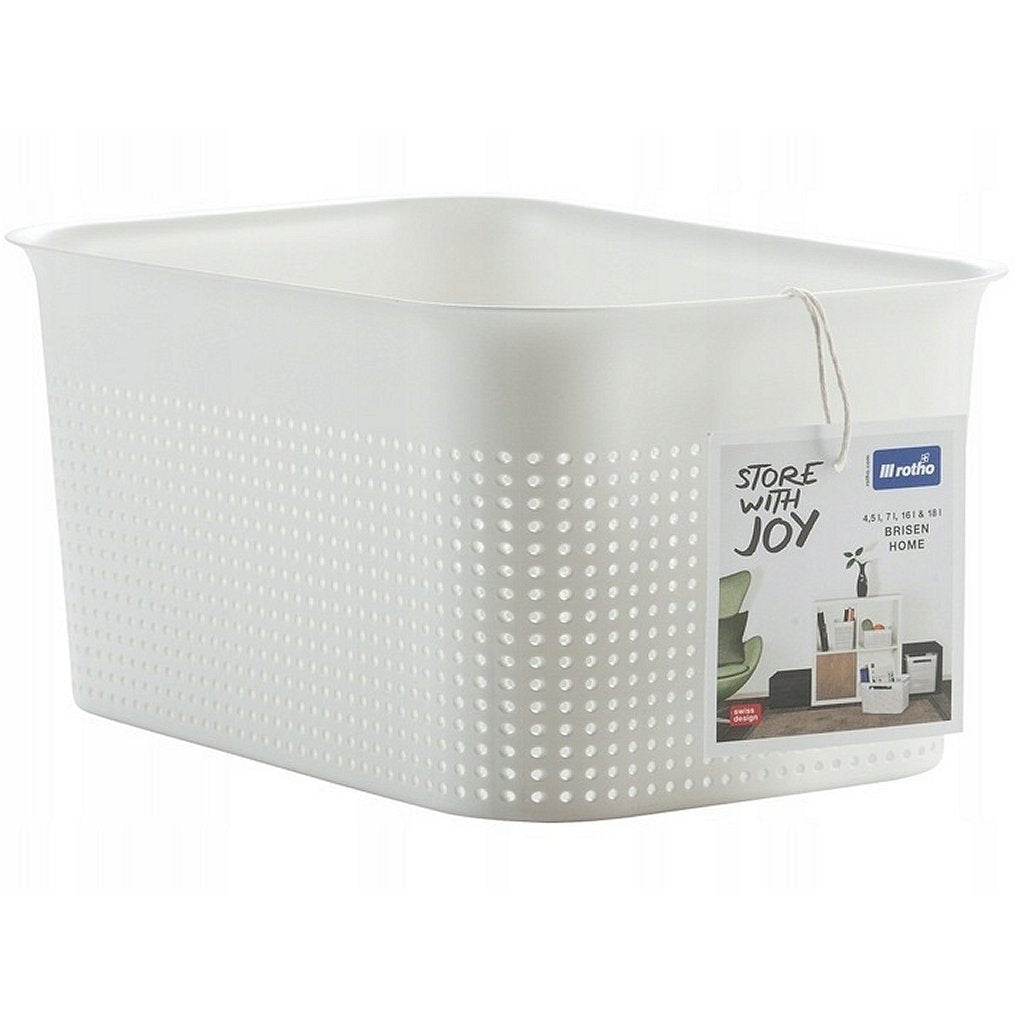 Rotho cesta almacenaje brisen 26,2x18x13 cm 4,5l blanco