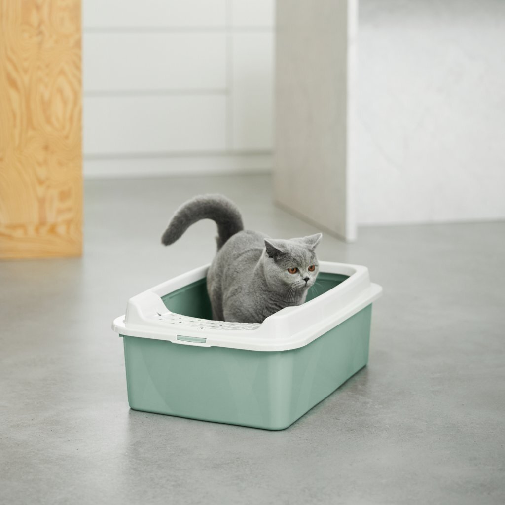 Rotho Rotho Bonnie Kattenbak con bovindin M Green Sand