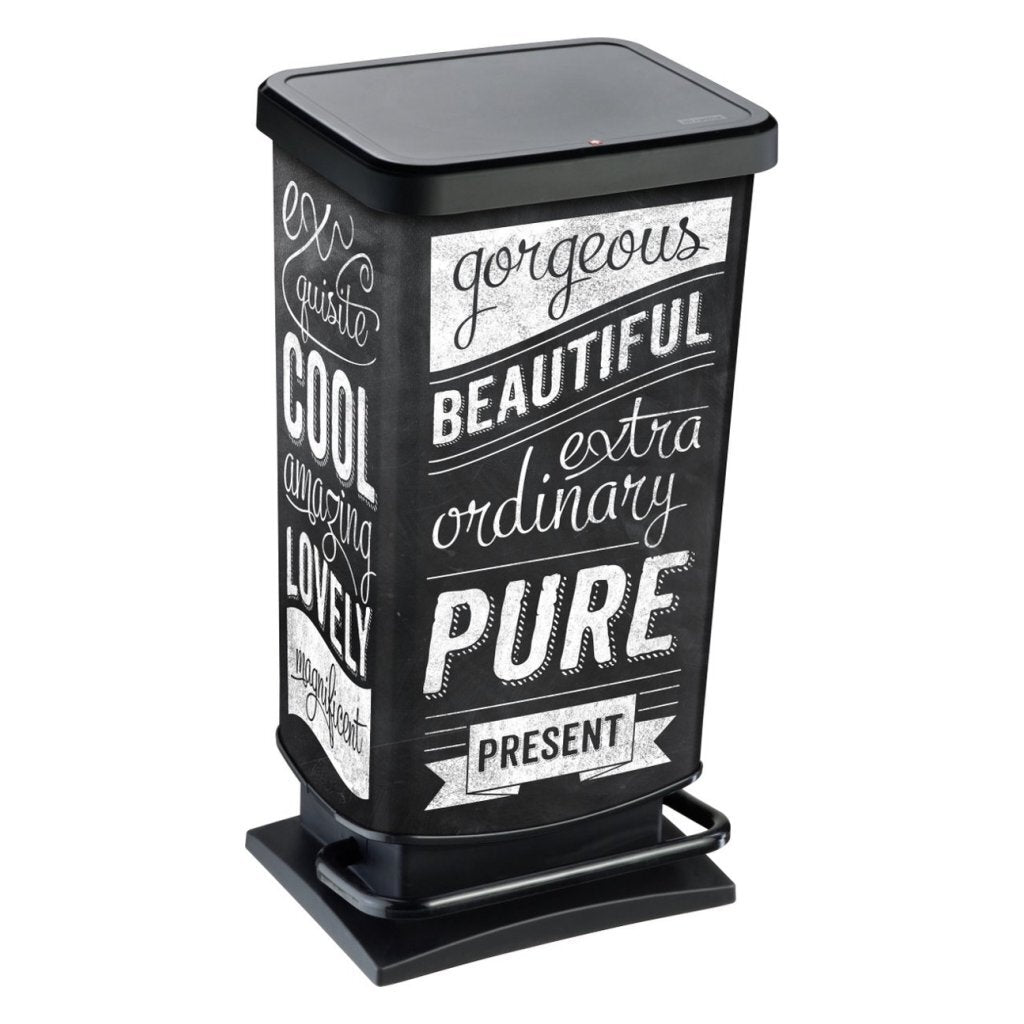 Rotho Rotho Paso Pedal Bin Hipster 40l Black
