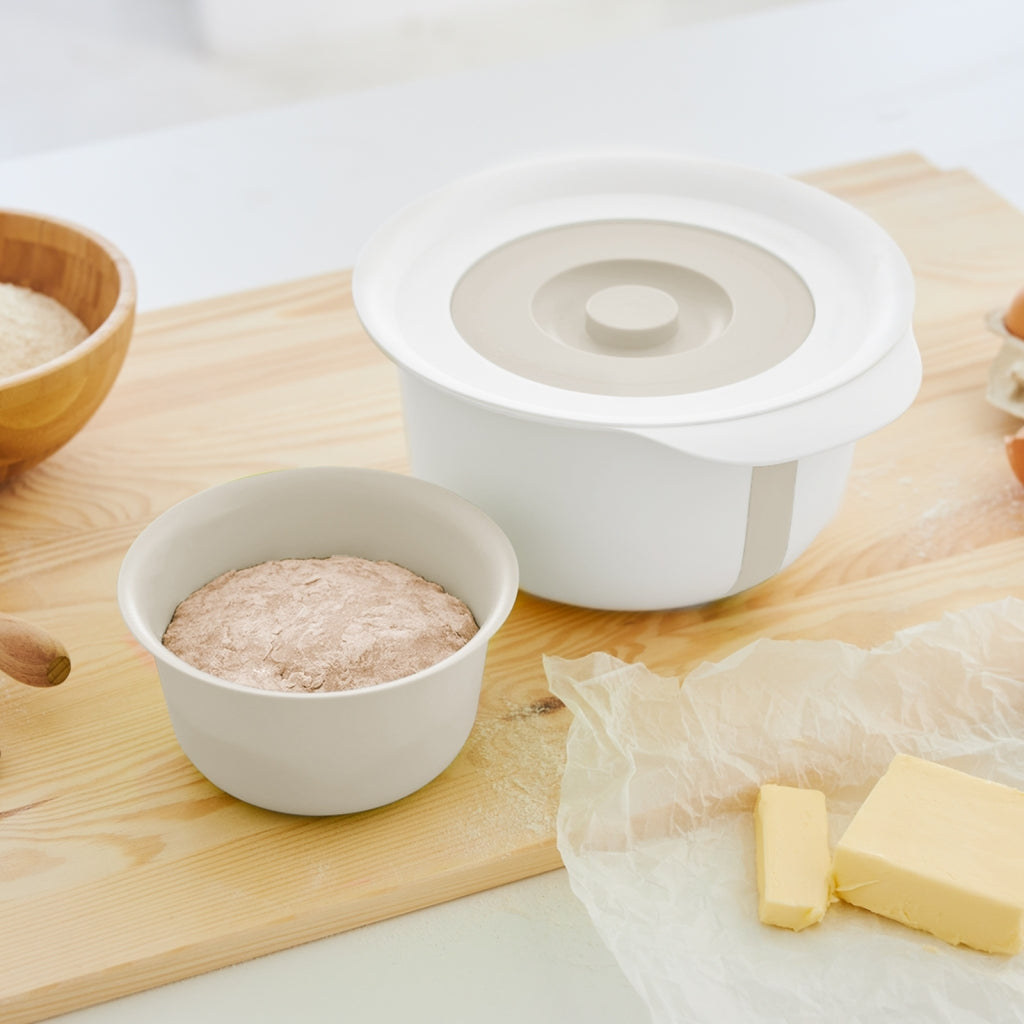 Rotho Rotho Tazón de montaje fresco con tapa de salpicaduras 4L Cool Grey