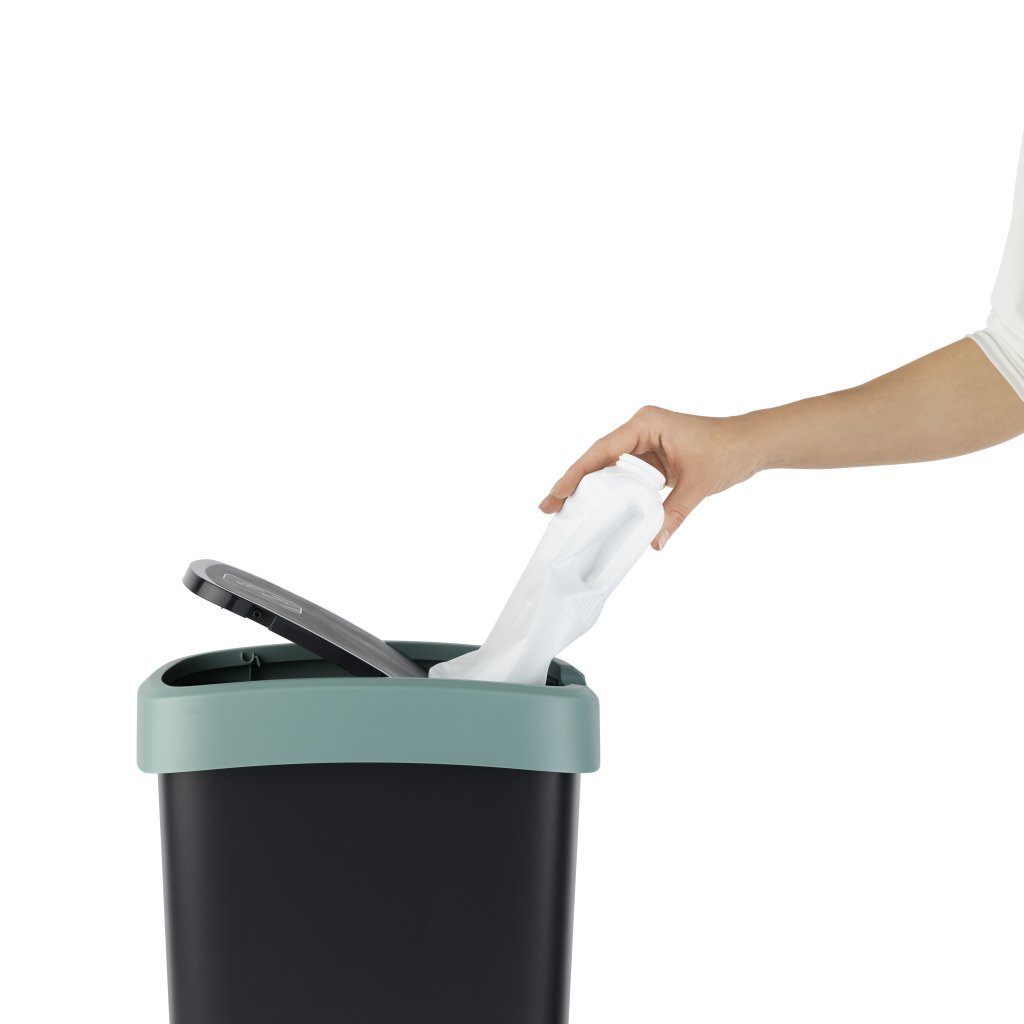 Rotho Rotho Twist Waste Bin 10L Misteloe Green Antracite