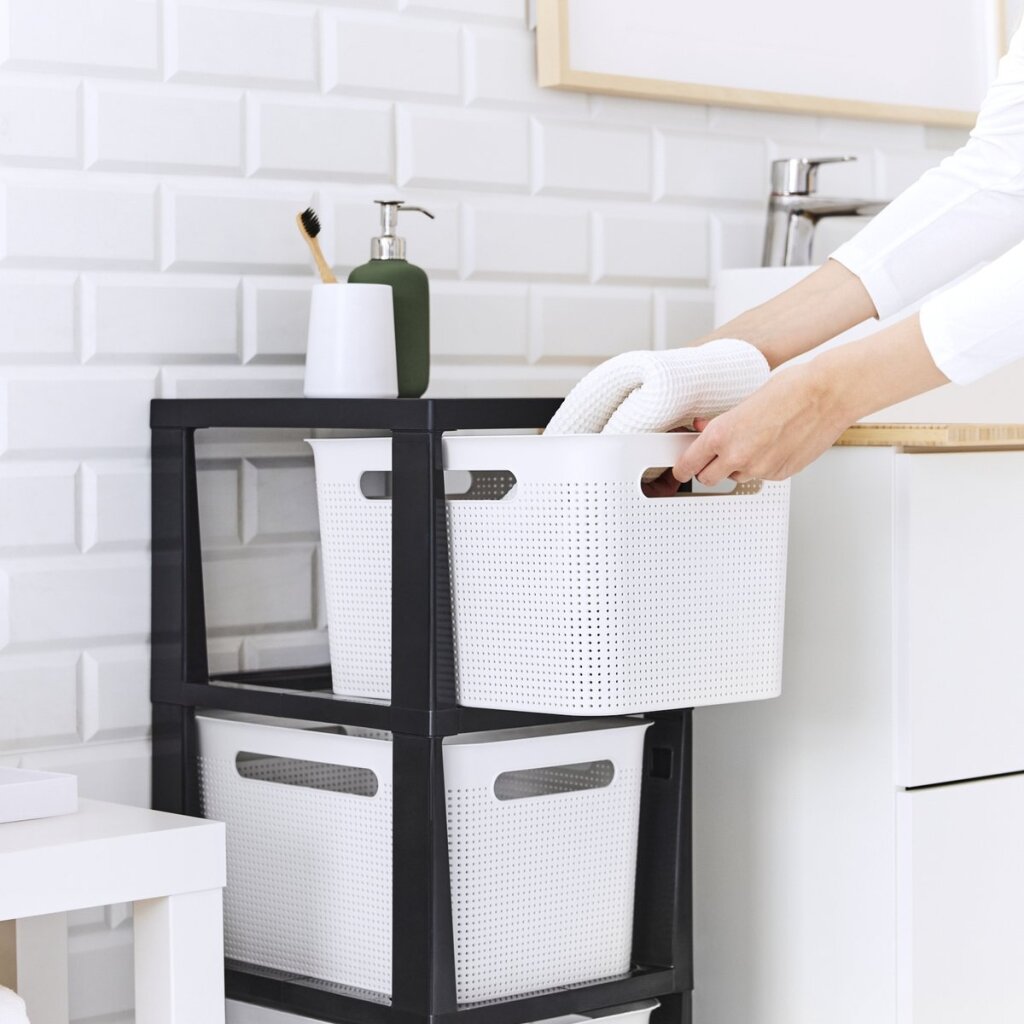 Cómoda de diseño Rotho Brisen 3x16l blanco