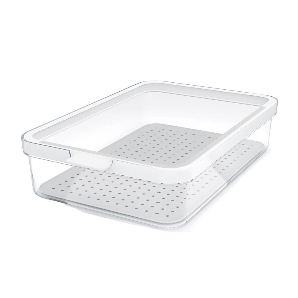 Organizer per frigorifero Rotho cauma 27x18,4x6,2 cm 2,6l bianco trasparente