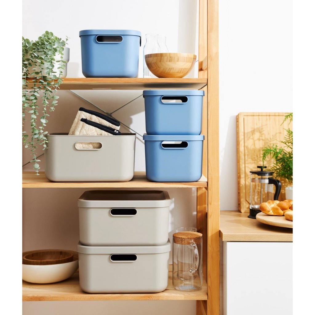 Rotho Decoration Storagebox Albula Light 12 L Horizon Blue