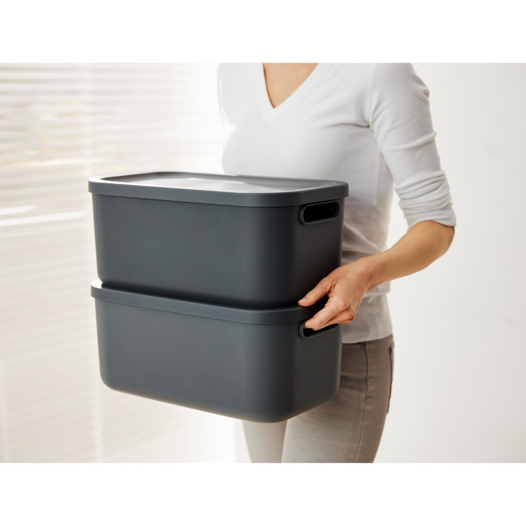 Rotho Rotho Albula Storagebox 12L Antracite