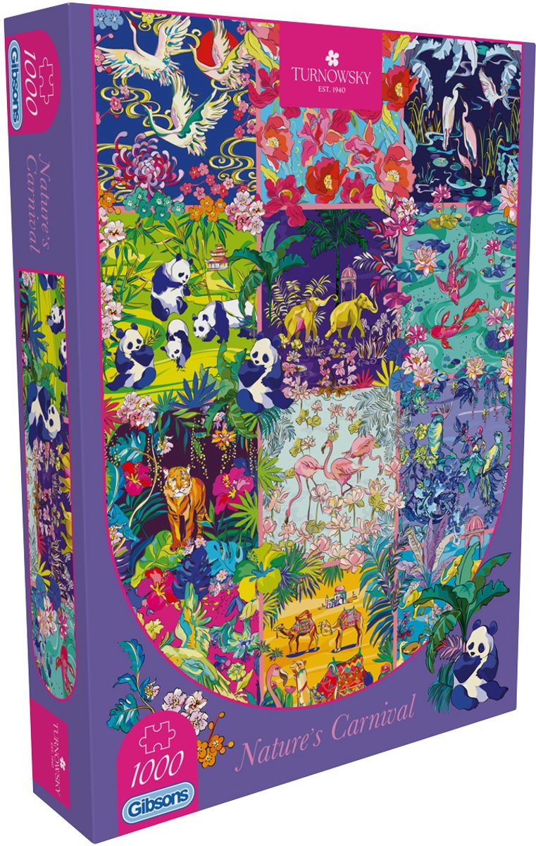 Gibsons - carneval der nature (hot: nature's carnival) - house of turnowsky - 1000 pieces - 49×68cm - jigsaw puzzle for adults