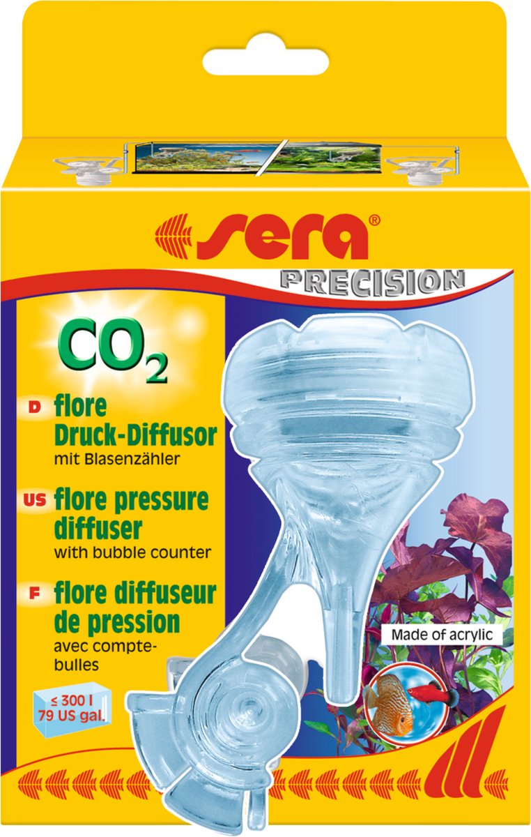 Diffusore a pressione di co2 Sera flore