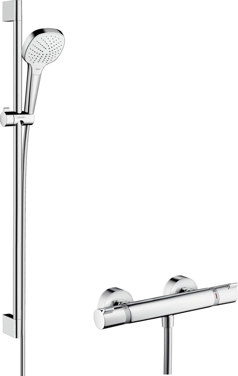Hansgrohe croma select e vario renovatieset 90 cm met ecostat comfort thermostaat wit chroom