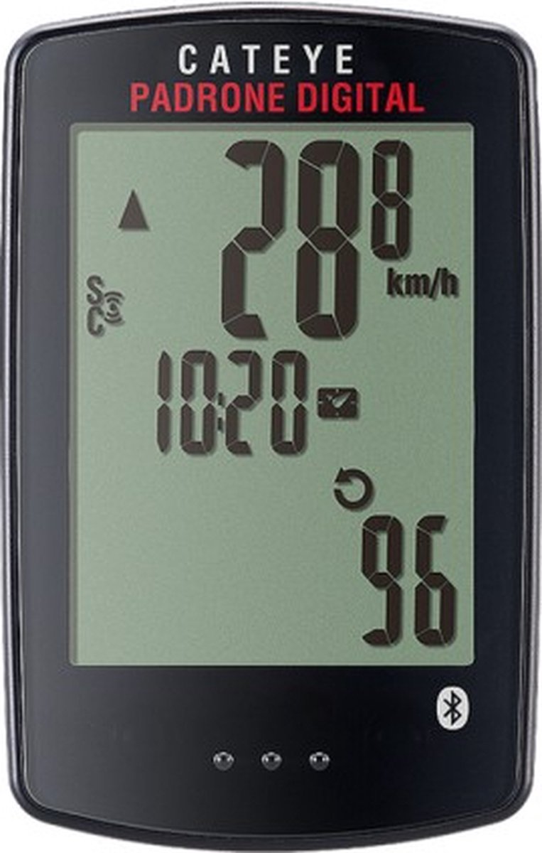 Computer da bicicletta Cateye Padrone Digital CC-PA400B - escl. sensore - wireless - nero