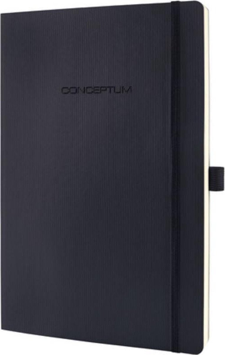 Quaderno Sigel - conceptum pure - a5 - copertina morbida - nero - 194 pagine - 80 grammi - line - si-co321