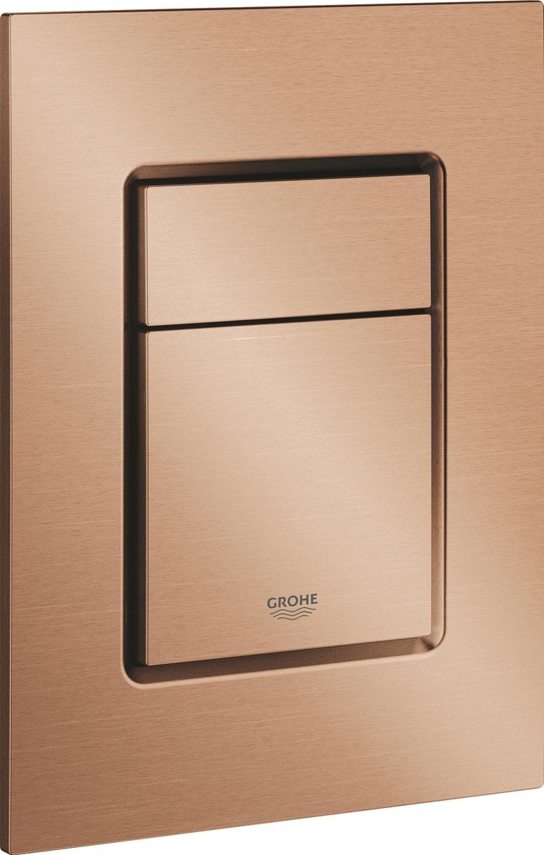 Inodoro con panel de control Grohe skate cosmopolitan - vertical - doble descarga - atardecer cálido cepillado (bronce mate) - tamaño delgado