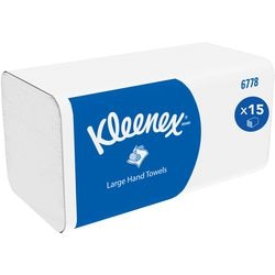 Asciugamani Kleenex ultra intercalati 15 pezzi bianchi