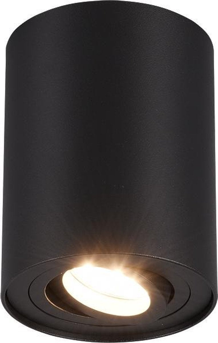 Trio cookie - lampada da soffitto - nero opaco - escl. 1x gu10 35w