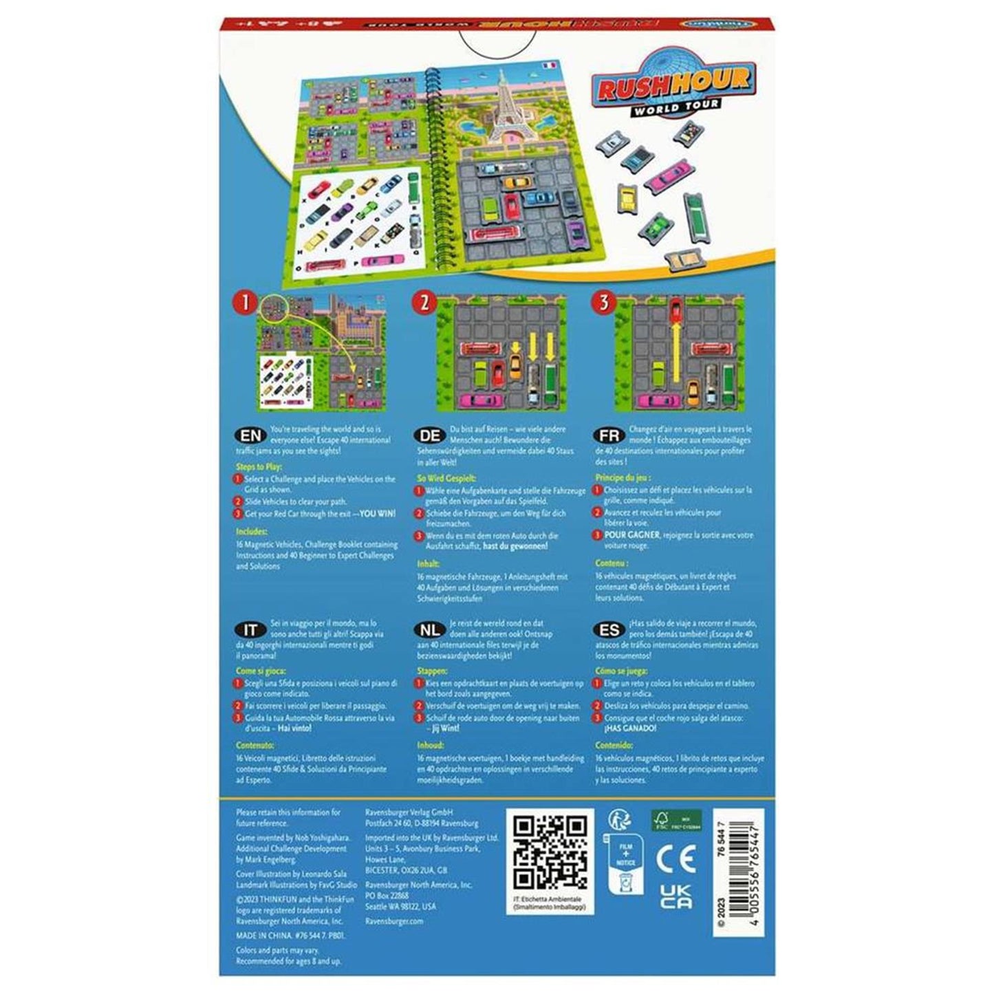 ThinkFUn Rush Hour World Tour Thinking Game