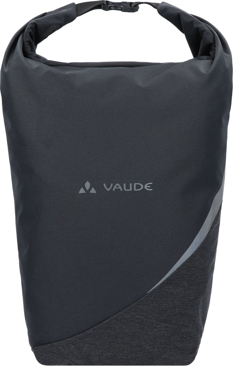 Borsa da bicicletta Vaude Borsa a tracolla con scomparto per laptop Road Master Urban Borsa da bici doppia nera nera
