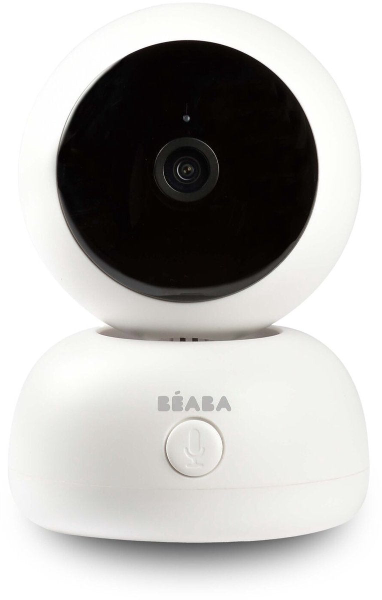 Béaba zen premium - vigilabebés con vídeo - cámara giratoria 360° - full HD - visión nocturna por infrarrojos - control mediante aplicación y unidad de padres - blanco