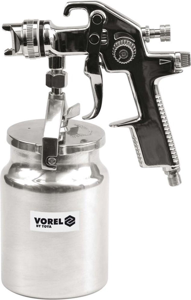 Vorel -spuitpistool-met-vloeistofbeker-hvlp-1000-ml
