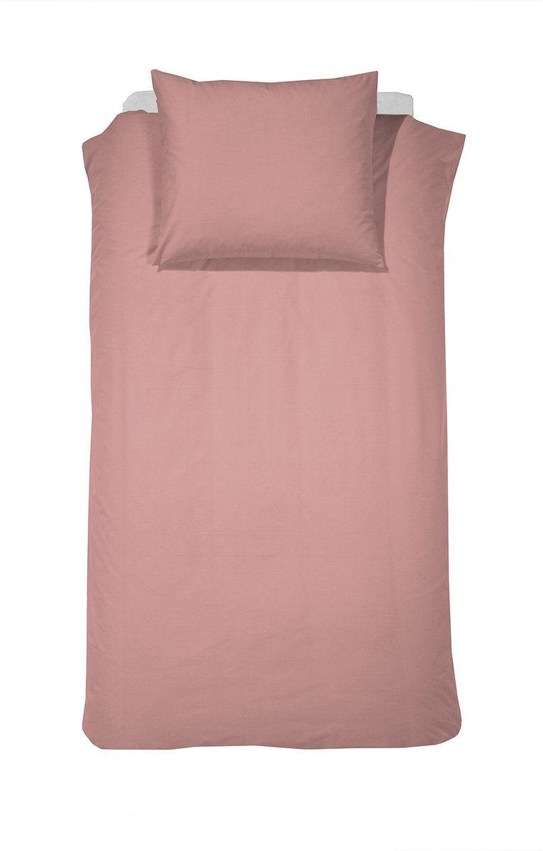 Funda nórdica de fin de semana Cenicienta - 1 persona - algodón - 140x200 220 cm - rosa + 1 funda de almohada 60x70